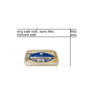 филе из сельдь солёные в масле – 500 г