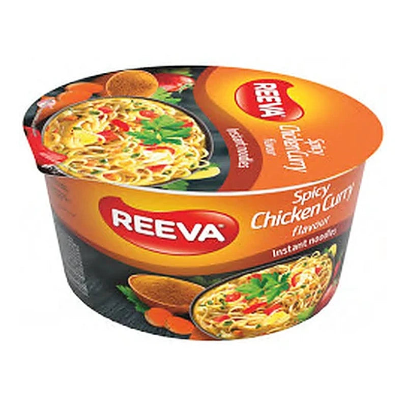 Reeva – лапша быстрого приготовления курица-карри острый – 75 г