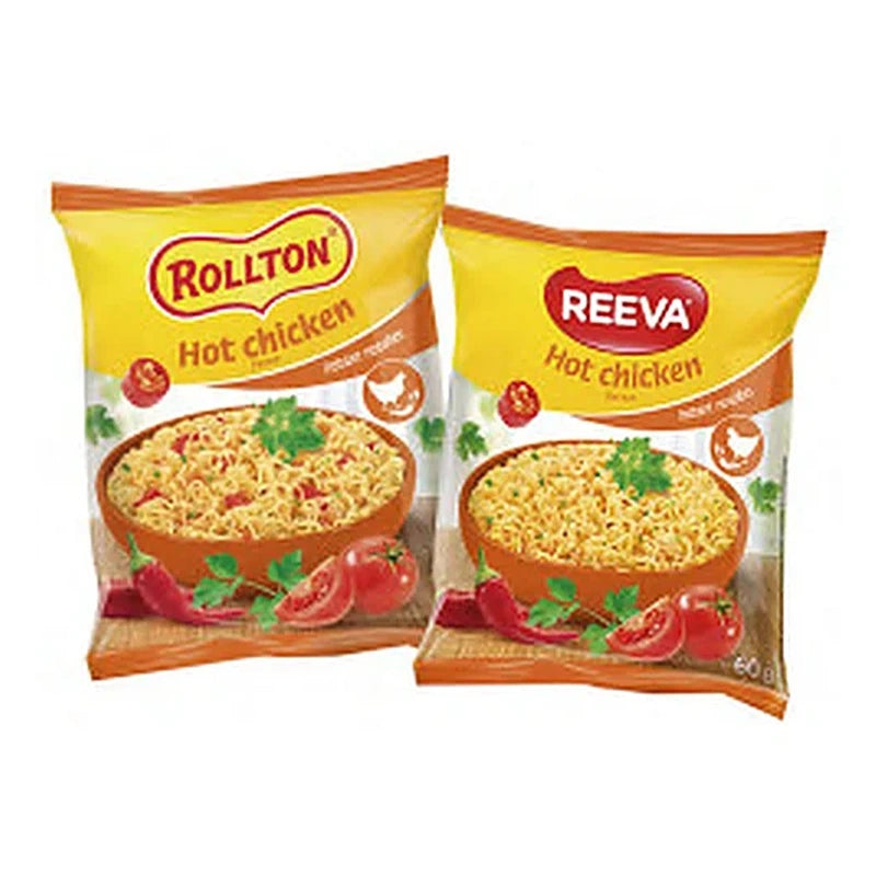 Reeva – лапша быстрого приготовления с курицей острый – 60 г