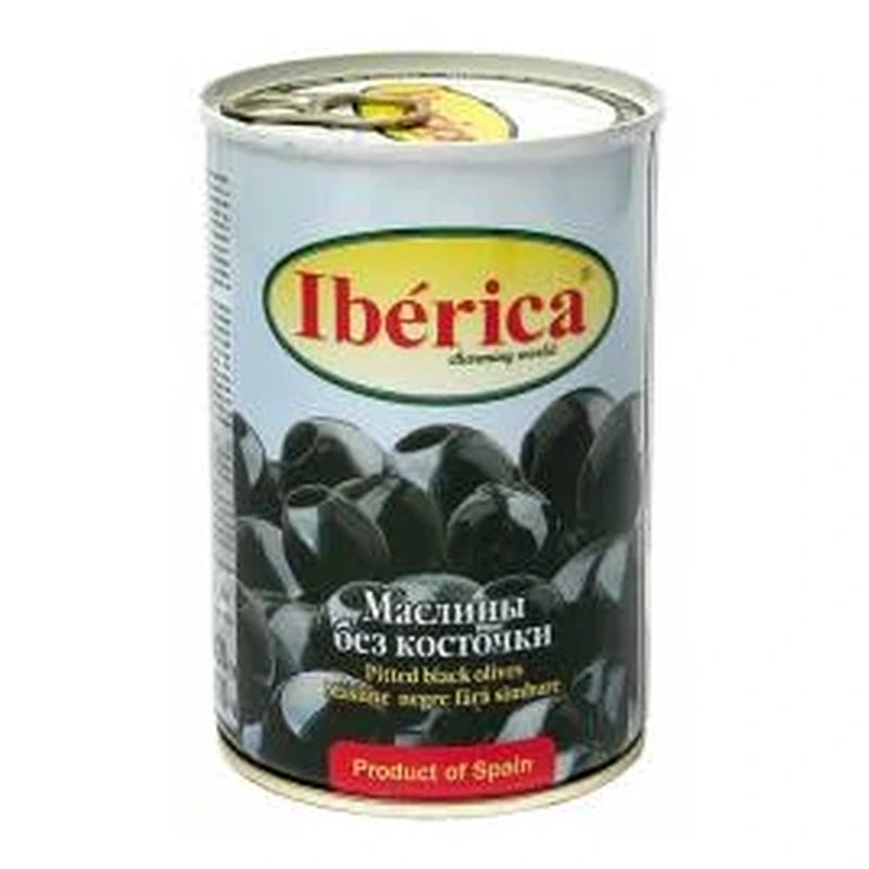 Iberica – оливки чёрные без косточек – 420 г